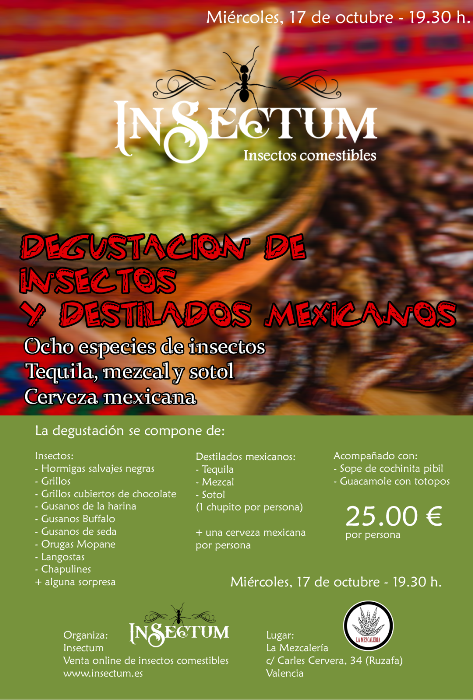 evento degustacion insectos comestibles en Valencia